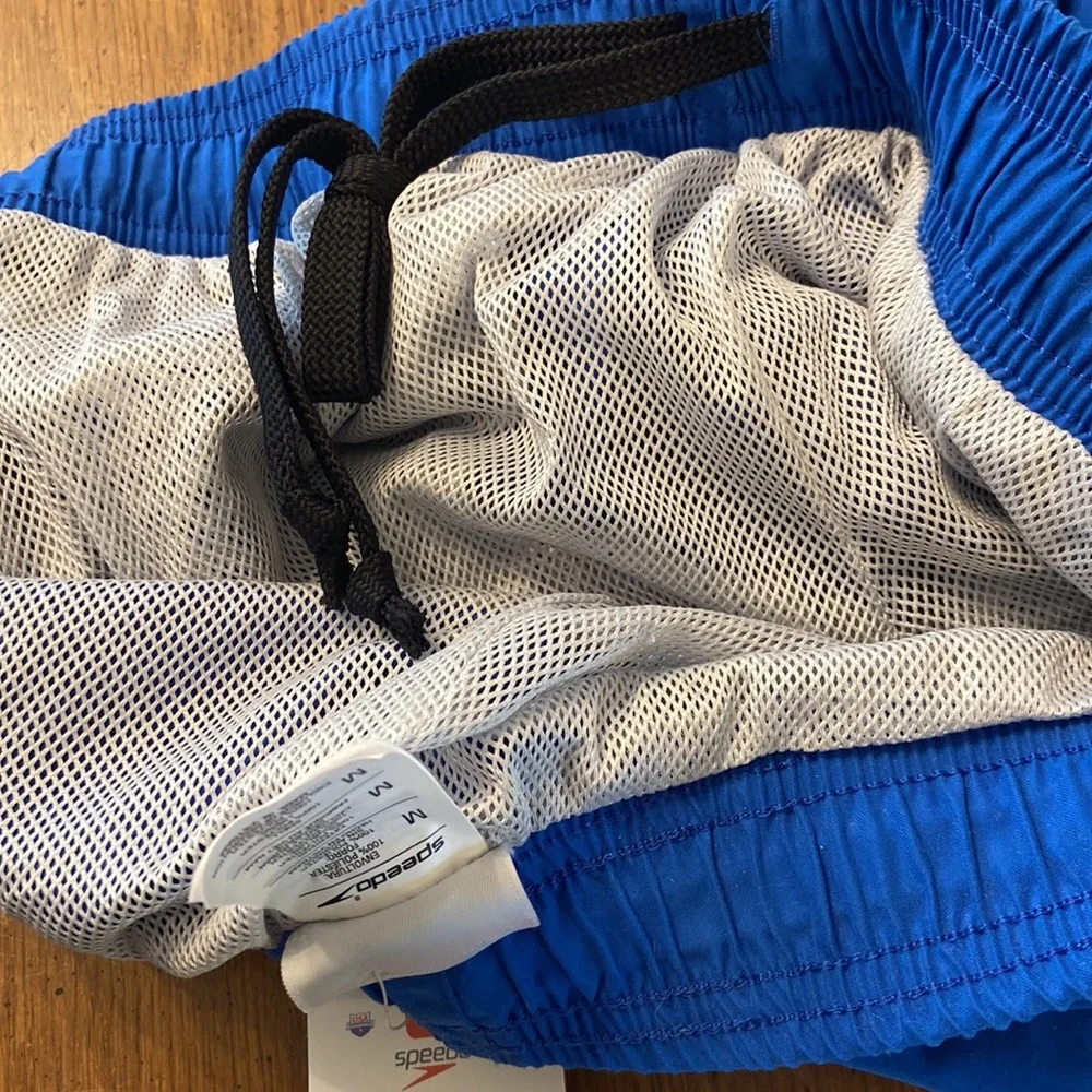 NWT Speedo Racing Cross training Pants Medium Blue 32” inseam